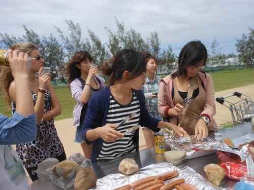 みんなでBBQ